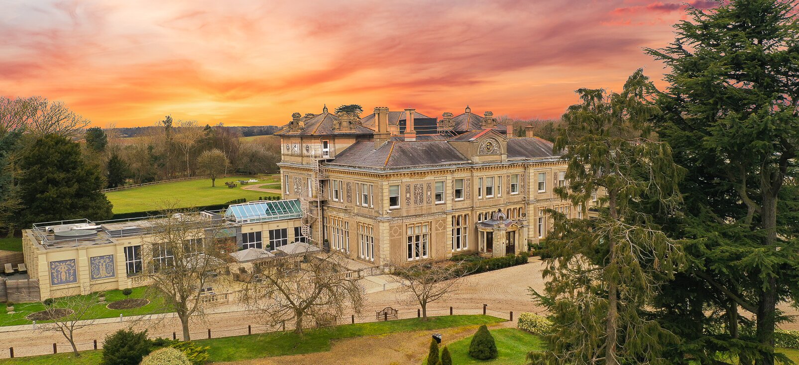 Down Hall country house exterior